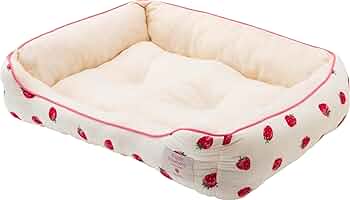 いちごのベッド 楽天市場】犬 ペットベッド 苺 クッションカバー (90×92cm用